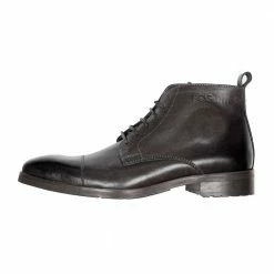 Footwear Helstons HERITAGE Leather Motorcycle Boot - Black