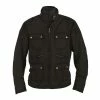 Jackets Helstons HUNT Waxed Cotton Motorcycle Jacket - BLACK