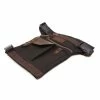 Helstons LEG Bag - Black Canvas/Brown Leather Gifts