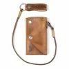 Gifts Helstons OLD Leather Wallet With Lanyard - Tan