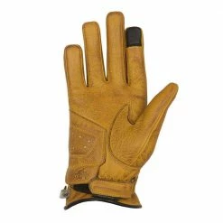 Helstons PANTHER Ladies Leather Motorcycle Glove - Gold