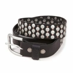 Helstons Studded Leather Belt
