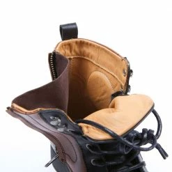 Helstons TRAVEL Leather Motorcycle Boot - Black/Tan