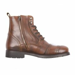 Helstons TRAVEL Leather Motorcycle Boot - Tan Footwear