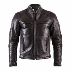 Helstons TRUST Leather Motorcycle Jacket - Brown Jackets