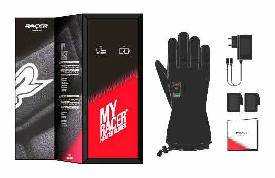 Racer Gloves Racer Connectic 4 F Heated Glove - Ladies - Black 5 Racer Gloves Racer Connectic 4 F Heated Glove - Ladies - Black