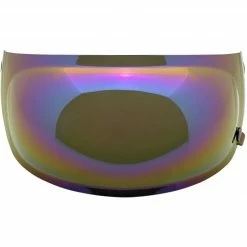 Biltwell Inc Visors Biltwell Gringo S Bubble Visor - Rainbow Mirror - Anti Fog