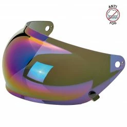 Biltwell Inc Visors Biltwell Gringo S Bubble Visor - Rainbow Mirror - Anti Fog