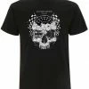 Short Sleeve T's Oily Rag Clothing Black Label Ton Up Skull T'Shirt