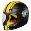 Origine Vega Motorcycle Helmet - Custom Matt Black/Yellow Helmets