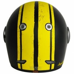 Origine Vega Motorcycle Helmet - Custom Matt Black/Yellow Helmets