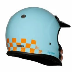 Origine Virgo MC Motorcycle Helmet - Danny Light Blue Full Face