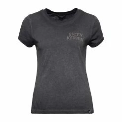 Queen Kerosine Queen Kerosin - Queen Of F**king Everything - T-shirt - Grey/Black Ladies