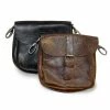 Rokker Vintage Collection Rokker Belt Bag In Black Or Brown Leather Back Packs/Bags