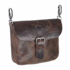 Rokker Vintage Collection Rokker Belt Bag In Black Or Brown Leather Back Packs/Bags