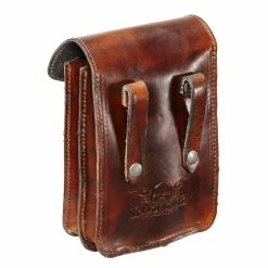 Rokker Vintage Collection Rokker Belt Bag Small Dark Brown Leather