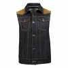Rokker Vintage Collection Rokker Mixed Vest - Denim Summer Jackets