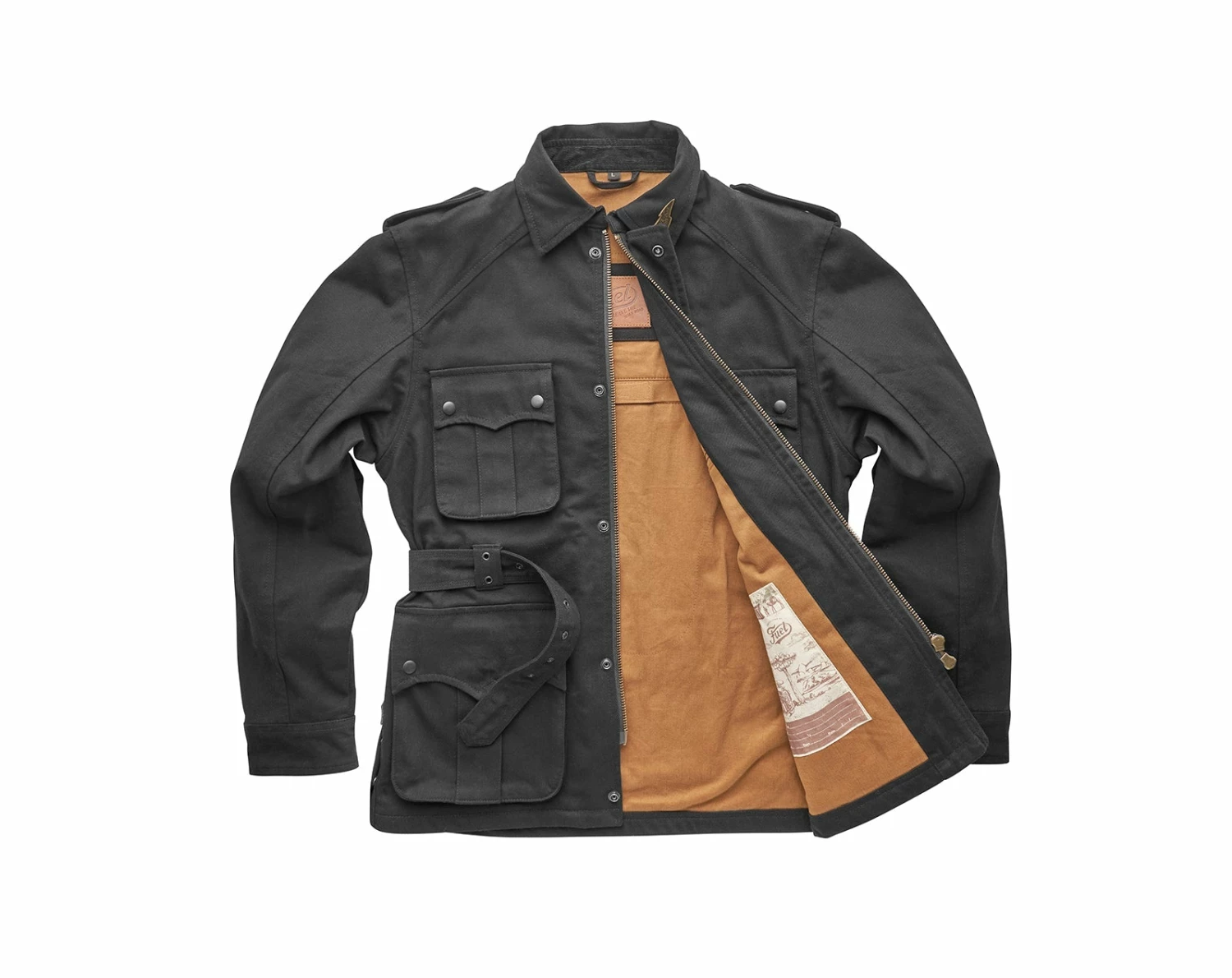 Fuel Motorcycles Fuel - Safari Motorcycle Jackets - Black 3 Fuel Motorcycles Fuel - Safari Motorcycle Jackets - Black