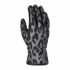 Roland Sands Design Caspian 74 Ladies Motorcycle Glove - Sapphire Leopard