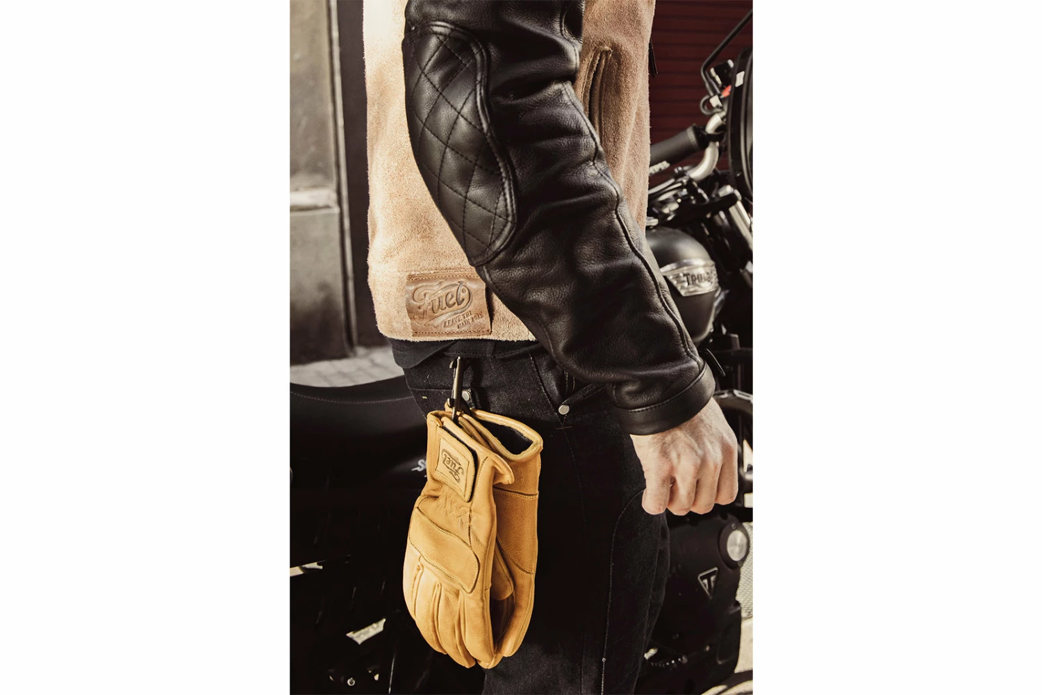 FUEL MOTORCYCLES Fuel United Gloves - Leather 2 FUEL MOTORCYCLES Fuel United Gloves - Leather